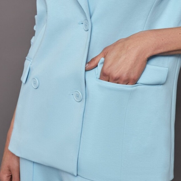 Carbon38 Oversized Blazer with Cuffs - Quiet Tide‎ blue medium women’s - Picture 3 of 12